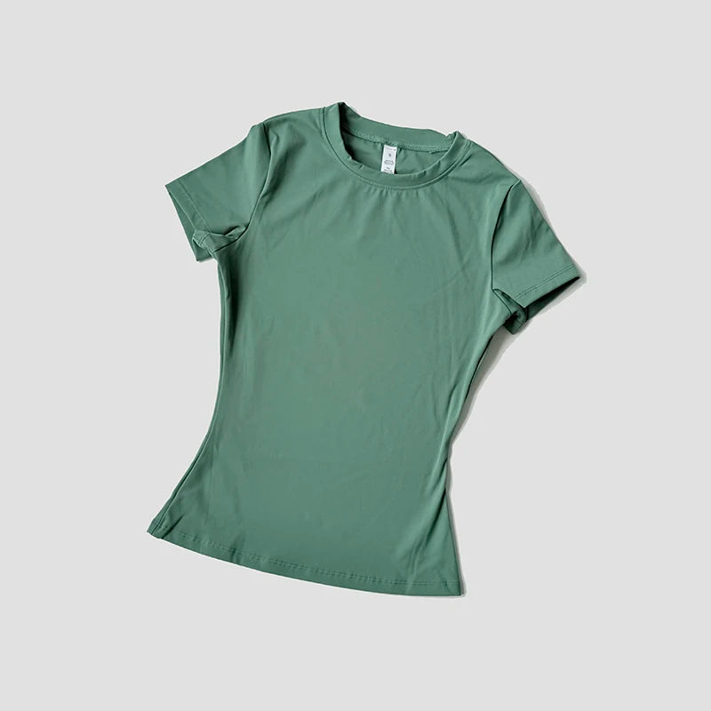 Short Sleeve, Sportive, and Elastic T-Shirt For Women
