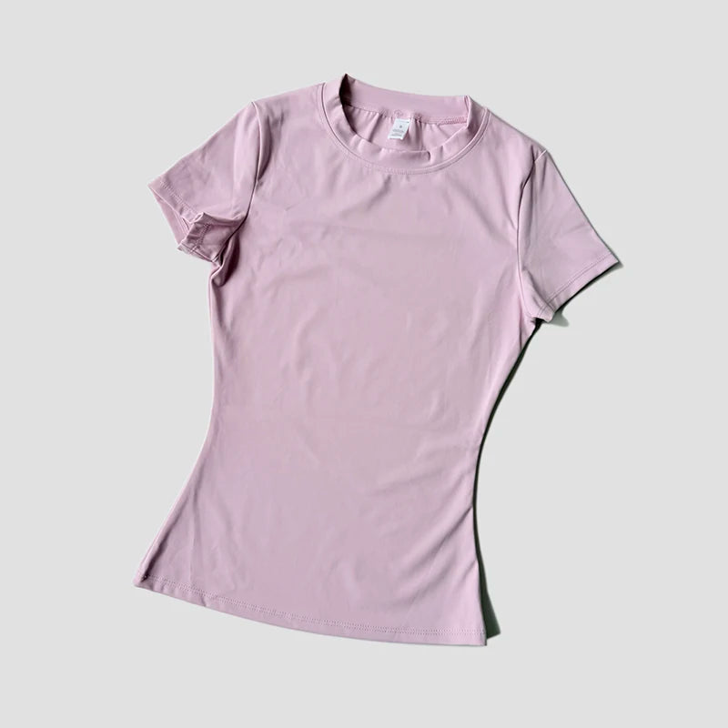 Short Sleeve, Sportive, and Elastic T-Shirt For Women
