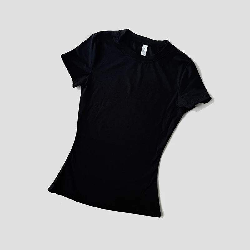 Short Sleeve, Sportive, and Elastic T-Shirt For Women