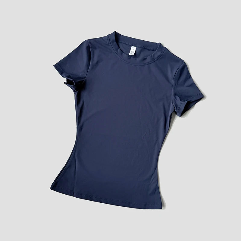 Short Sleeve, Sportive, and Elastic T-Shirt For Women