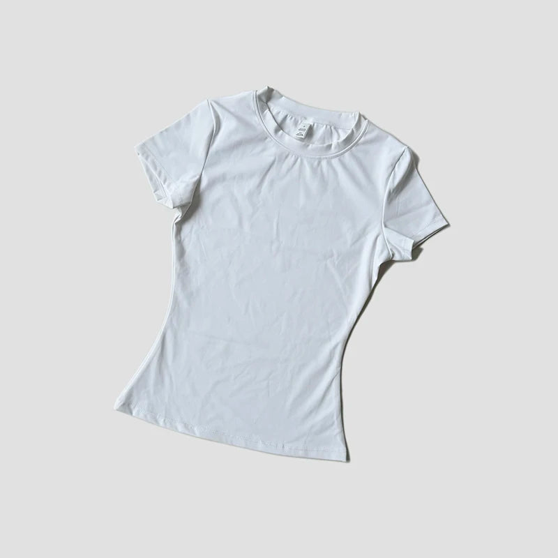 Short Sleeve, Sportive, and Elastic T-Shirt For Women
